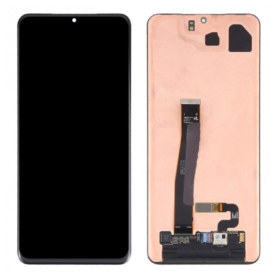 Ecran Samsung Galaxy S20 Ultra (G988F) Noir + Châssis Sans Caméra (Service Pack)