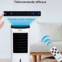 Refroidisseur d'Air Climatiseur Portable Eau 65W avec Télécommande - Blanc, Prise EU