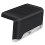 Solar Step and Wall Lamp - 1 LED - Black Shell - Warm Light - 3W - Includes Screws and Glue - 4 Pcs