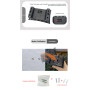 Lampe Solaire Murale Décorative - Éclairage Haut-Bas - 2 LED - Lumière Chaude - Inclus Vis - 1,2V - 4PCS