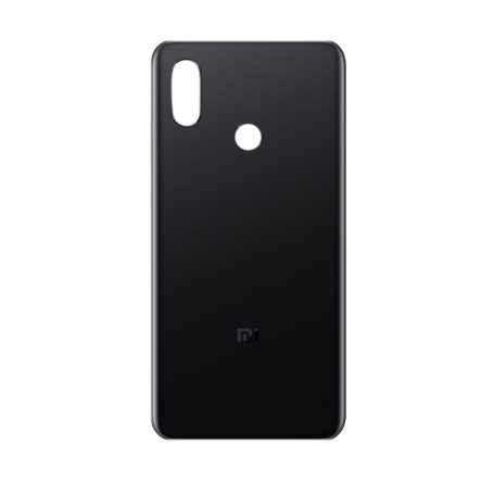 Vitre arrière Xiaomi Mi 8 Noir + Adhesif (Without Logo)