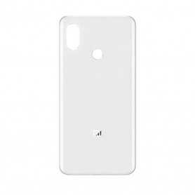 Vitre arrière Xiaomi Mi 8 Blanc + Adhesif (Sans Logo)