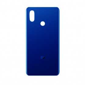 Vitre arrière Xiaomi Mi 8 Blue + Adhesif (Sans Logo)