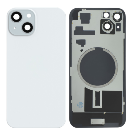 Vitre Arrière iPhone 15 Bleue avec MagSafe Sans Logo - Remplacement de Qualité Premium