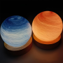 Solar Planet Night Light - Pink 80mm USB 5V | Charming Glow for Kids Room Decor