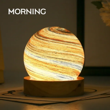 Solar Planet Night Lamp 80mm USB 5V Morning Glow – Shop Unique Home Decor