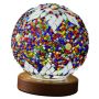 Morocco Night Lamp Blue Glass Mosaic with USB 5V Dimmer - Enhance Your Ambiance