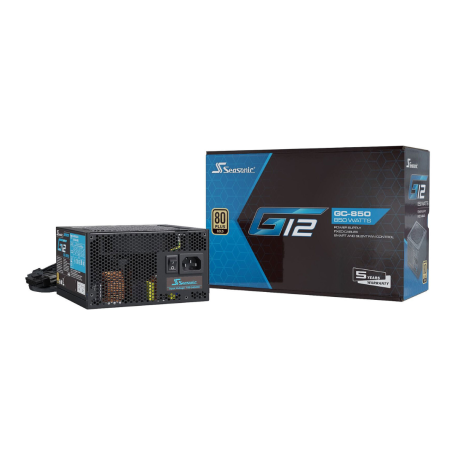 Alimentation Seasonic ATX 850W 80+ Gold G12 GC-850 Haute Performance et Efficacité Énergétique