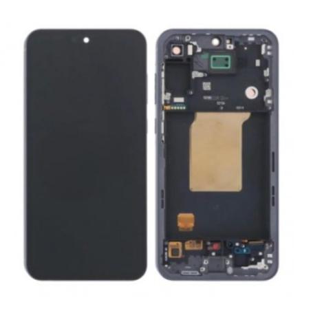 Buy Samsung Galaxy A55 5G A556B Midnight Blue Screen + Frame Service Pack Online
