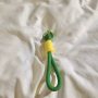 Lanière de Téléphone en Nylon Jaune Vert 32cm - Accessoire Pratique et Élégant