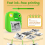Appareil Photo d'Impression Instantanée pour Enfants - 12 Megapixels Photo 1080p Video - Dragon Vert