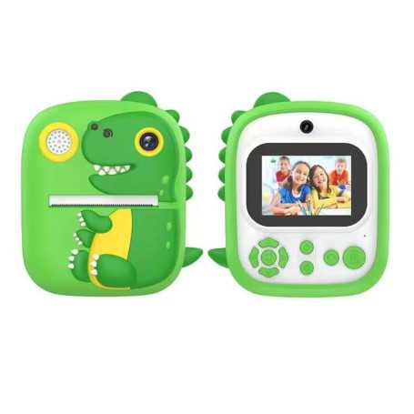 Appareil Photo d'Impression Instantanée pour Enfants - 12 Megapixels Photo 1080p Video - Dragon Vert