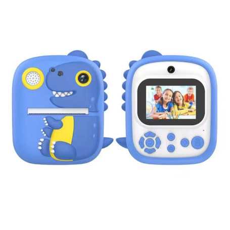 Appareil Photo d'Impression Instantanée pour Enfants - 12 Megapixels Photo 1080p Video - Dragon Bleu