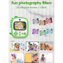 Appareil Photo d'Impression Instantanée pour Enfants - 12 Megapixels Photo 1080p Video - Dragon Bleu