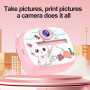 Appareil Photo d'Impression Instantanée pour Enfants - 24 Megapixels Photo 1080p Video - Lapin Bleu