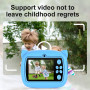 Appareil Photo d'Impression Instantanée pour Enfants - 24 Megapixels Photo 1080p Video - Lapin Bleu