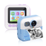 Appareil Photo d'Impression Instantanée pour Enfants - 12 Megapixels Photo 1080p Video - Dinosaure Bleu Vert