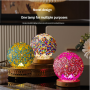 Morocco Orange Glass Mosaic Night Lamp with USB 5V Dimmer Perfect Atmospheric Lighting