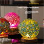 Morocco Night Lamp Pink Glass Mosaic USB 5V Dimmer - Elegant Lighting for Any Space