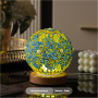 Morocco Night Lamp - Green Glass Mosaic with USB 5V Dimmer | Perfect Ambiance Lighting