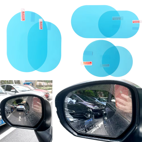 Anti Fog Film for Car Rearview Mirror - Round 80mm (2pcs)