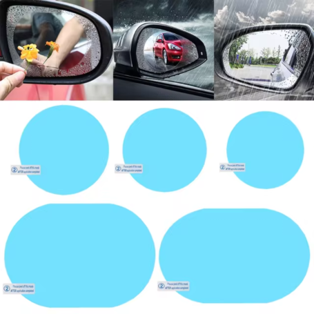 Anti Fog Film for Car Rearview Mirror - Round 95mm (2pcs)