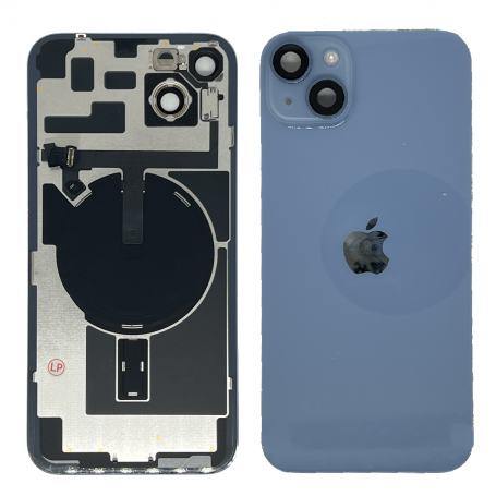 Vitre Cache Arrière iPhone 14 Plus Bleu Origine Démonte Grade A - Pièce de Remplacement Qualité Premium