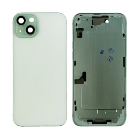 Chassis Arrière iPhone 15 Vert Sans Vitre avec Batterie Origine Grade A - Pièce Remplacement