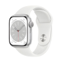 Apple Watch Series 8 GPS + Cellular 45mm Silver Aluminum Grade A - No Bracelet