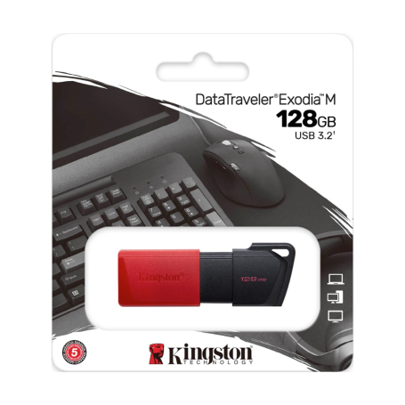 Buy Kingston DataTraveler Exodia M USB-A 3.2 64GB - Black & Blue | Fast & Reliable Data Storage