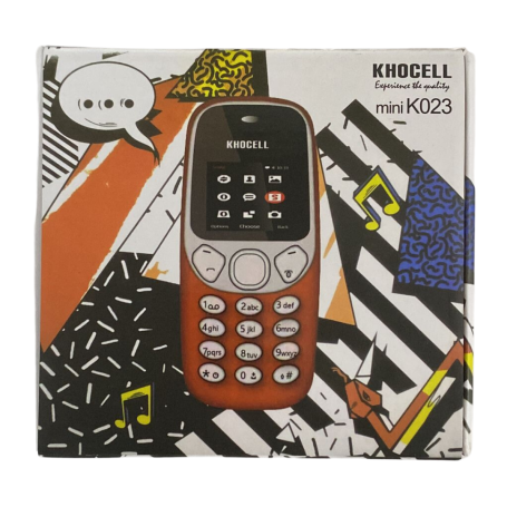 Affordable KhoCell Mini K023 Mobile Phone in Red - Compact, Stylish, and Feature-Packed