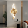 Horloge Murale LED Dorée - Type A - Design Moderne 45x120 cm - Idéale pour Sublimer votre Intérieur