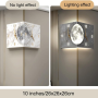 LED Wall Clock Moon-A 26x26x26 cm Gold | Stylish & Modern Timepiece for Home Decor