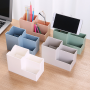 Desk Organizer Pen Holder - Plastic - White 48x44cm