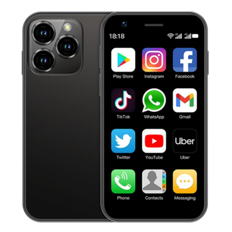Mini Smartphone Android XS15 - 3G, 2 Go/16 Go, Écran 3.0" - Noir - Neuf
