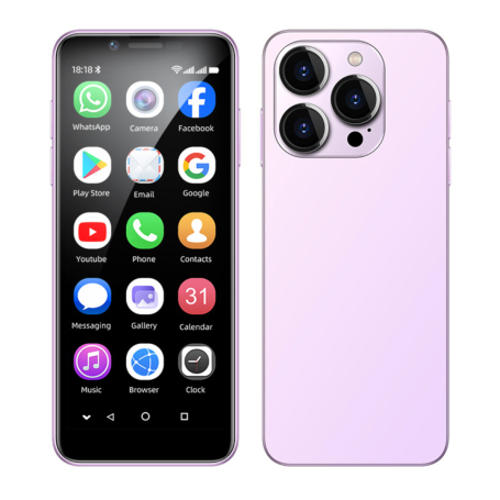 Mini Smartphone XL16 Purple - 3G IPS HD Screen 2GB/16GB WiFi - New Arrival
