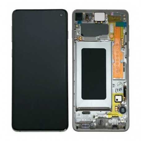 Samsung Galaxy S10 (G973) Prism Silver Screen + Frame (In-cell) - No Fingerprint