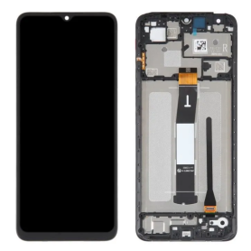 Ecran Xiaomi Redmi 12C Noir + Châssis (Service Pack) - 5600010C3T00