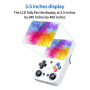Mini Console de Jeu Vidéo Portable M21 Écran IPS 3,5" 64 Go - Blanc