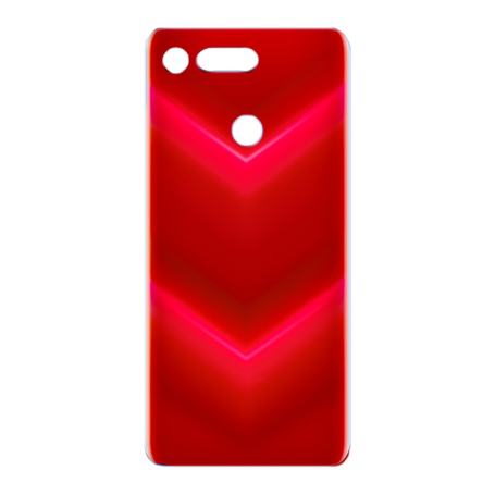 Vitre arrière HUAWEI Honor View 20 Rouge - Avec Logo + Adhesif