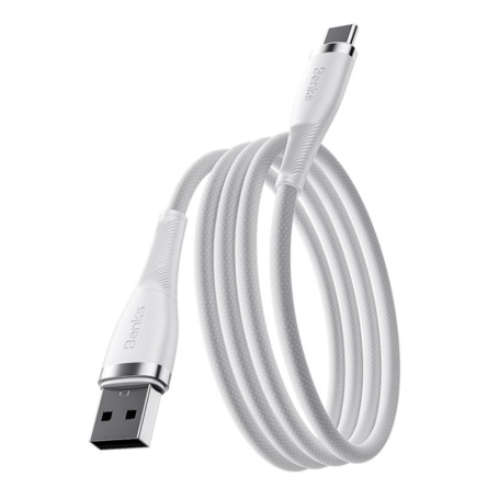 Câble USB / Type-C PowerWeave PD Benks 66W - 1M - Charge rapide et durabilité renforcée - Blanc