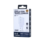 REMAX Ultra Thin GaN Fast Charging Adapter Type-C + USB 20W RP-U01-AC - EU - White