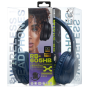 REMAX RB-605HB Foldable Wireless Headphones - Long 66H Battery Life - Quick 3H Charge - Stylish Blue
