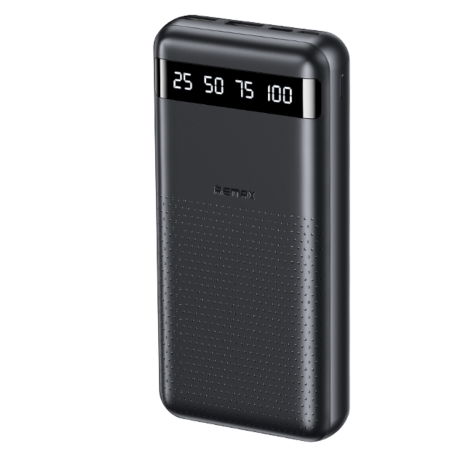 Power Bank 20000mAh REMAX Hintom RPP-11 – Charge rapide 2.4A, 3 appareils simultanés - Noir