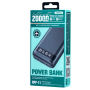Power Bank 20000mAh REMAX Hintom RPP-11 – Charge rapide 2.4A, 3 appareils simultanés - Noir
