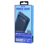 Power Bank 10000mAh REMAX Hintom Series RPP-10 – Charge Rapide 2.4A – Jusqu’à 3 Appareils – 2 Ports USB & 1 Port Type-C – Noir