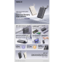 Power bank 20000mAh REMAX Wingle Series RPP-87 65W+22.5W Charge rapide câblée de type C et poignée portative- Gris