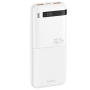 Power Bank 10000mAh REMAX Piloteer RPP-71 – Charge Rapide 20W + 22.5W – 2 Ports USB & 1 Port Type-C – Blanc