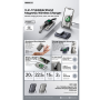 Power bank Magnétique 3 en 1 10000mAh REMAX RPP-695 15W Affichage numérique de la batterie - Gris