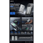 Power Bank Magnétique 10000mAh REMAX CX-2 - 15W - Forte attraction magnétique + support intégré - 22.8mm d'épaisseur - Argent